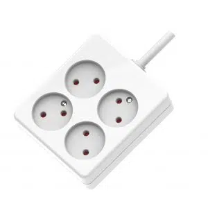 Square 4-Socket Outlet